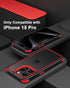 Compatible with iPhone 15 Pro Case, with Multicolor Protective Shockproof Bumpers, Crystal Clear Back Not Yellowing Anti-Scratch Hard PC Back & So...