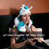 Anime Dragon Neck Pillow Dragon U-Shape Pillow Cute Dragon Plush Toy with Anime Sleep Mask Perfect for Travel, Christmas and Birthday Gift...