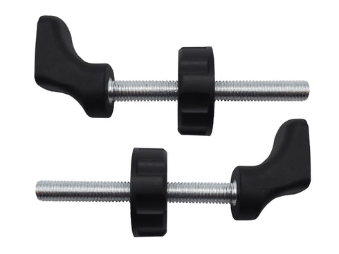 M10 (10mm) Quarter Round Spindle Rod Adapter 2 Pack for Pressure Mounted Baby and Pet Safety Gates (10mm, Black)...