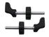 M10 (10mm) Quarter Round Spindle Rod Adapter 2 Pack for Pressure Mounted Baby and Pet Safety Gates (10mm, Black)...
