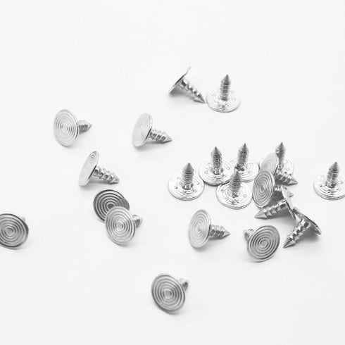 20 Sets Jean Buttons Replacement, 18mm Metal Buttons Tack Pant Buttons Replacement Kit with No Sew Rivets for Jeans, Denim Pants, Jackets (Silver ...