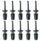 10Pcs Black Mini Grabber Test Probe Single Hook Clip for Multimeter Wire Lead...