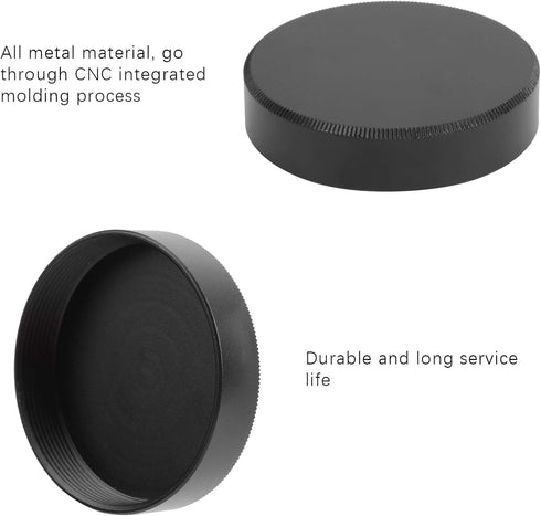2Pcs Camera Lens Cap,Camera Lens Rear Cover, Aluminum Alloy Cap Protect Lens from Dust, Moisture, for M42 Lens Mount...