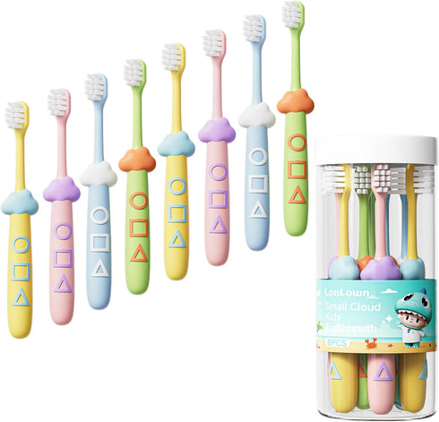 Kids Toothbrushes 8 Pack,Soft Bristle Toothbrushes for Kids 2-12 Years Old, Cute Multicolor Boys Girls Toothbrushes,Clean Kids Teeth Bristles Not ...