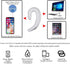 Ear Hook BT Wireless Headphone,Non Ear Plug Headset with Microphone,Single Ear Noise Cancelling Earphones Painless Wearing for Android Smartphones...