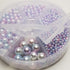 Chenkou Craft 1550PCS 1 Box Round Imitation Pearls Bead No Hole Loose Beads Gem (Light Mix, Mix)...