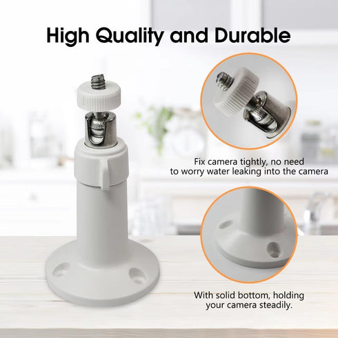 2 Pack Wall Mount for Wyze Cam Pan V3 & Wyze Cam V3 & Wyze Cam Outdoor, 360 Degree Swivel Adjustable Wall Mount Bracket for Wyze Outdoor Indoor Ca...
