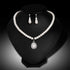 CSIYANJRY99 Pearl Necklace and Earring Set Faux Pearl Prom Jewelry Sets for Women Imitation Beaded Pearl Necklace Bracelet Stud Earrings for Women...