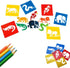 Lependor 36 Pieces Plastic Drawing Painting Stencil Templates for Kids Crafts - Washable Template for School Projects - Random Colors...