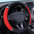 Diamond Leather Steering Wheel Cover, 15 Inch Colorful Rhinestones Elastic Steering Wheel Protector, Bling Crystal Steering Wheel Cover for Women ...