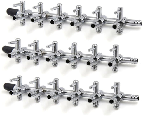 uxcell® 3Pcs Stainless Steel 6 Way Air Flow Branch Outlet Control Valve for Aquarium...