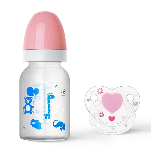 BABESIDE Reborn Baby Doll Bottle and Magnetic Pacifier Set, Baby Doll Accessories for Real Baby Doll, Pretend Play Feeding Toy Kid Gift (Pink)...
