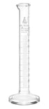 EISCO Graduated Cylinder, 10ml - Class A Tolerance ±0.10ml - Round Base - White Graduations - Borosilicate 3.3 Glass...