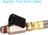 FUNTECK Extended Tank Drain Valve Assembly Kit for Air Compressor with 1/4 or 3/8 inch NPT Drain Valve...