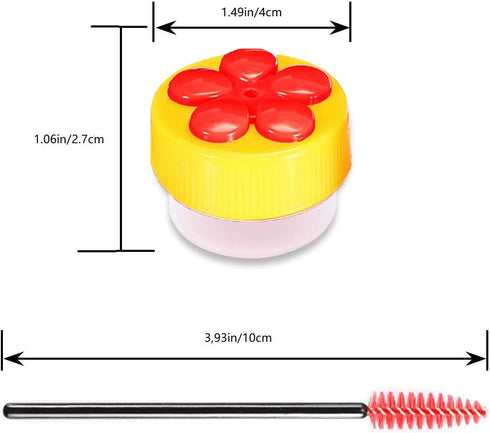Hummingbird Feeder Red Flower Small Bird Feeders Plastic Garden Tool with Perch...