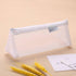 Mesh Cosmetic Bag Portable Clear Makeup Bags Mesh Zipper Pouch for Home Office Travel Accessories Organizer (2PCS White & Grey)...