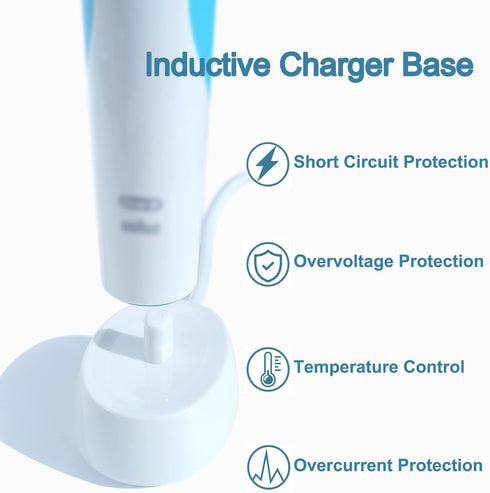 220V Toothbrush Charger Base for Braun Oral B Electric Toothbrush?Portable Inductive Model 3757 Charger Replacement ?240V European Travel Toothbru...