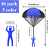 10 Pack Parachute Toy,Tangle Free Throwing Toy Parachute,Outdoor Toss It Up Flying Toys for Kids,Gifts(5 Colors)...