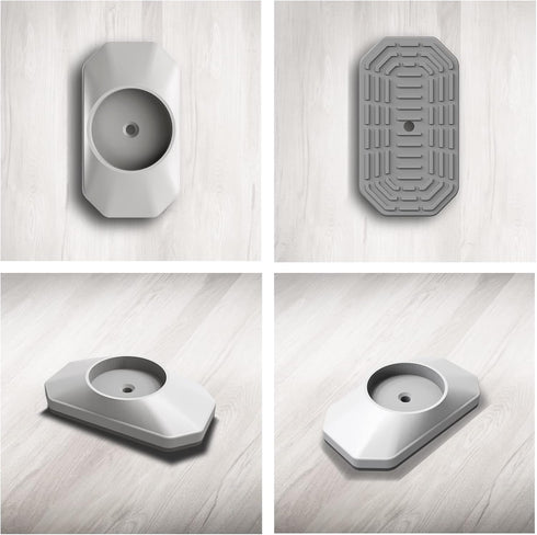 ICERO - Baby Gate Wall Protector - Protect Walls & Doorways from Pet & Dog Gates - for Child Pressure Mounted Stair Safety Gate- 4 Pack, White...