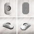 ICERO - Baby Gate Wall Protector - Protect Walls & Doorways from Pet & Dog Gates - for Child Pressure Mounted Stair Safety Gate- 4 Pack, White...