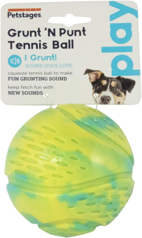 Petstages Grunt N' Punt Tennis Ball - Fetch Ball Dog Toy...