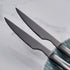 Black Steak Knife Set, 6 Piece Stainless Steel Kitchen Knife Set & Kitchen Utility Knives, 8.7 Inch Serrated Steak Knives, Dinner Knives, Sharp Kn...