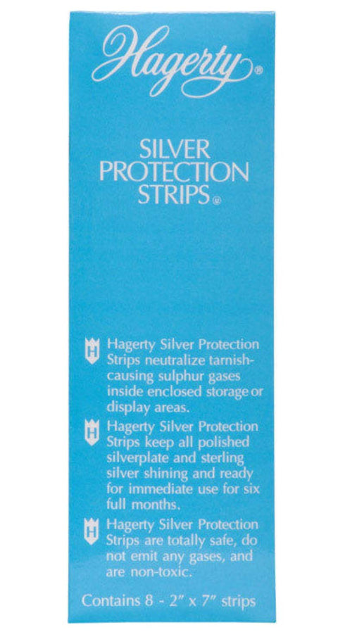 Hagerty Silver Protection Strips, Jewelry Tarnish Prevention Strips for Jewelry Boxes and Enclosed Storage, Made In USA, Kosher Certified, 8-Pack,...