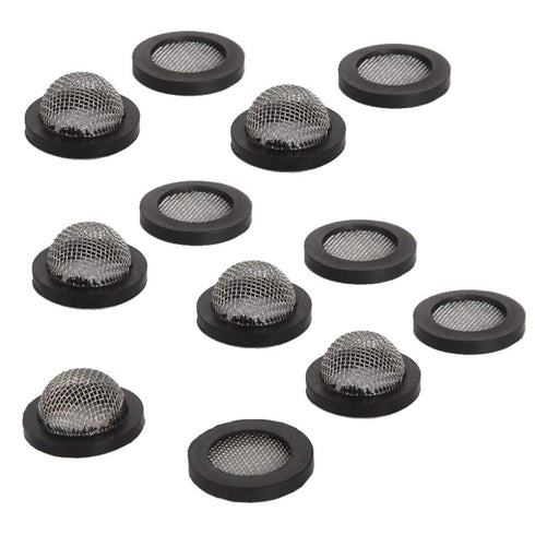 40 Pieces Hose Washers with Screen Hose Washers with Stainless Steel Filter Screen Use for 3/4 inch Garden Hose and 5/8 inch Washing Machine Conne...