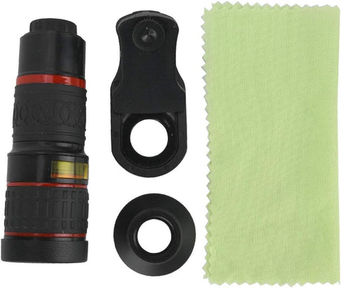20x Telephoto Zoom Telephoto Lens, Cell Phone Camera Lens, Portable HD Lens with Clip, Compatible with Smartphones, Tablets and PCs (Black)...