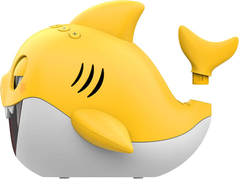 Core Innovations Baby Shark Alarm Clock and Bluetooth Speaker, Yellow...