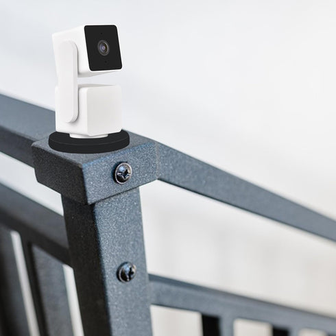 Magnetic Mount Base Compatible with WYZE Pan V3 V2 Security Camera and More Device with a 1/4" Thread, Magnetic Mounting Base Rubber Coated Magnet...