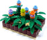 General Jim's Bright Colorful Vegetable Garden Plot Building Block Toy Playset 165 Pc 6 Section Modular Building Block Vegetable Garden Plot Set f...