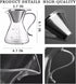 Pour Over Coffee Maker - Elegant Drip Coffee Maker with Reusable Stainless Steel Filter/Dripper, Lead-Free Borosilicate Glass Coffee Carafe for 1-...