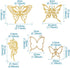 Assorted Style Open Back Bezel Charms Metal Hollow Frame Pendants Pressed Flower Charms for DIY UV Resin Jewelry Making...