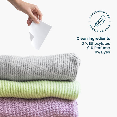 LastObject Eco-Friendly Unscented Laundry Detergent Sheets, 30 Count, Advanced Dissolving Technology, Compatible with All Washing Machines, Easy t...