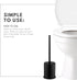 ToiletTree Products Deluxe Toilet Brush with Lid - Black...