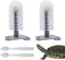 4 PCS Turtle Shell Brush with Suction Cup for Tank, Turtle Scrub Brush Turtle Scratches Back Brush Triple Strong Suction Turtle Shell Cleaning Bru...