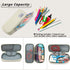 FUXINGYAO Pencil Case, Multi- Slot Pencil Pouch, Portable Pencil Bag, Pen Case for& Office(White)...