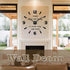 VANGOLD Wall Clock Oversized Wall Clocks for Living Room Decor, Decorative Wall Clocks Battery Operated (Black Home Decoration)...