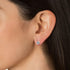 Cate & Chloe Mallory 18k White Gold Plated Stud Solitaire Earrings with Crystals, Classic Shiny Round Cut Crystals, Fashion Jewelry...