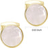 Silver / 14K Gold Plated Natural Mother of Pearl Cufflinks for Men Women Classic Round Men's Cufflinks Jewelry for Wedding Party Anniversary Busin...