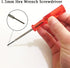 4Pcs Hex Socket Screwdriver H1.5 H1.6 and Mini Portable Screwdriver Flathead Cross Head Screwdrivers for Industrial Overlock Sewing Machine Repair...