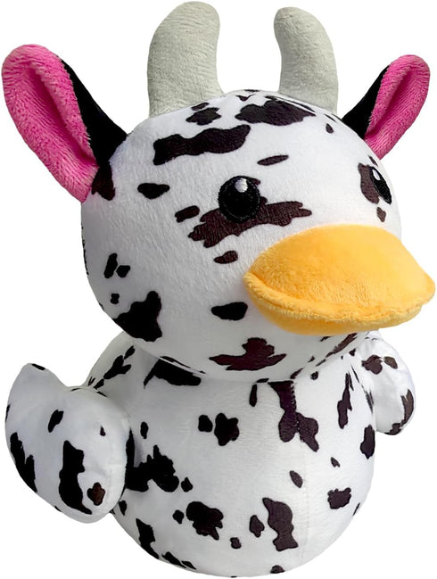 2024 New Cow Duck Plush, Cow Duck Stuffed Toy Doll, Stuffed Animal Plush Soft Cotton Stuffed Plush Doll Toy Gift for Boys and Girls (A)...
