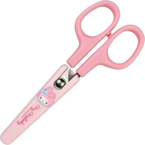 Cute Kitty Friends Figure Safety Scissors with Cover (Light Pink)...