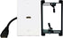 HDMI Wall Plate,Fly Tiger,6 Inch Pigtail Built,in Flexible High Speed HDMI Cable with Ethernet,Single Outlet Port Insert(1 Port+Bracket)...