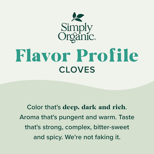 Simply Organic Ground Cloves 2.82 Ounce Jar, Pure Organic Ground Cloves, Kosher, Pungent Warm Aroma, Bittersweet & Spicy...