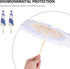 VALICLUD Oil Paper Umbrella Chinese Umbrella Handmade Paper Parasol Umbrella Blossom Pattern Parasol with Wooden Handle Holiday Wedding Decoration...