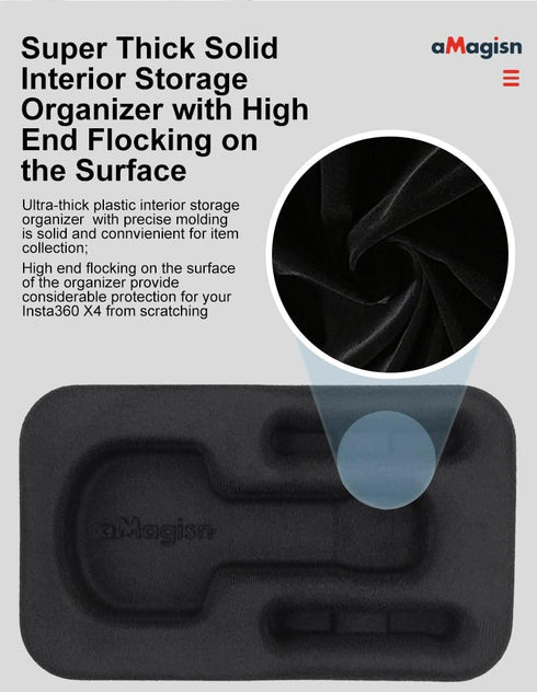 Storage Case Waterproof Carry Case For Insta360 X4,Shockproof,dirt resistant,travel case compatible Osmo Pocket 3 2/Insta360 Ace pro/Gopro Hero 12...