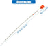 uxcell 1 Pcs Engine Oil Dipstick Engine Oil Fluid Level Dipstick for Honda CR-V EX EX-L LX 2.4L L4 Gas 2007-2009 No.15650RZA004...