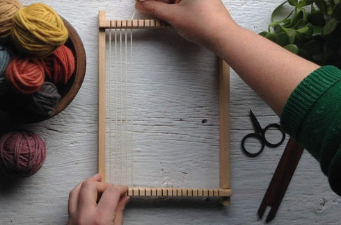Weaving Thread with Weaving Needles Bundle - Cotton Thread Rug Yarn - Lap Loom warp Thread - Cricket Loom Weaving Shuttle - Hilo para tejer a Croc...